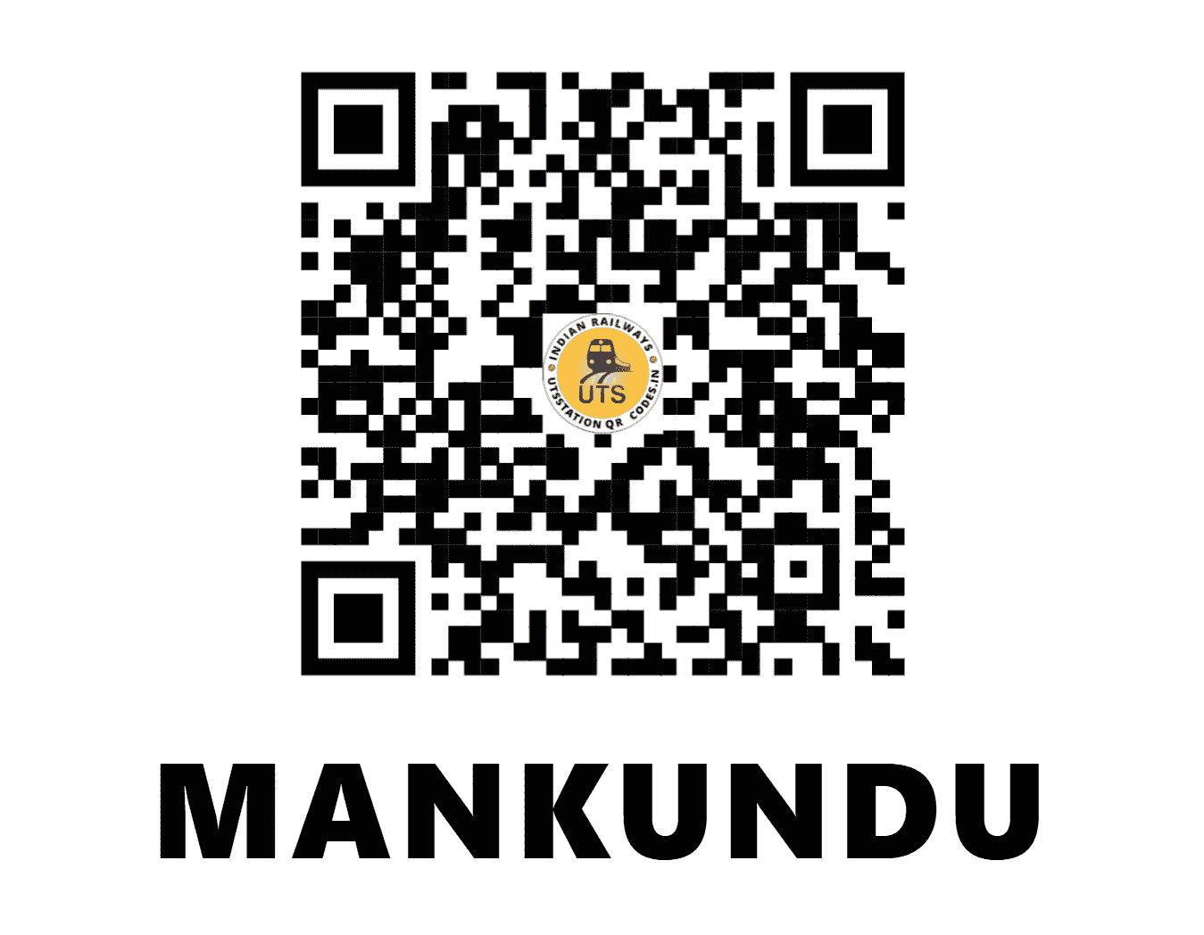 UTS QR Code for MANKUNDU - MUU (ER - WEST BENGAL)